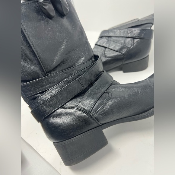 Steve Madden Ellle leather boots in black size 8.5 - Picture 8 of 14